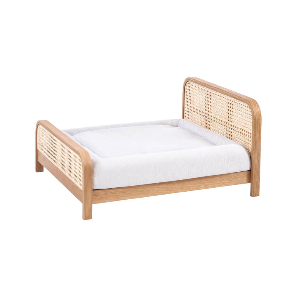 ที่นอนสัตว์เลี้ยง PODIUM PETS รุ่น CANE PET BED ขนาด 60X65X34 ซม. สีไม้ธรรมชาติ